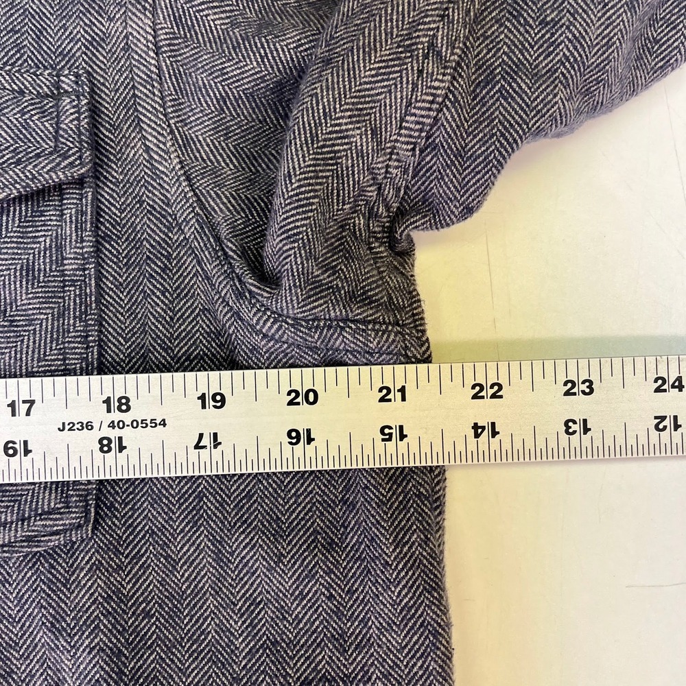 Kavu Mens Herringbone Flannel Lined Snap Down Lined Shirt Size L - Picture 12 of 13